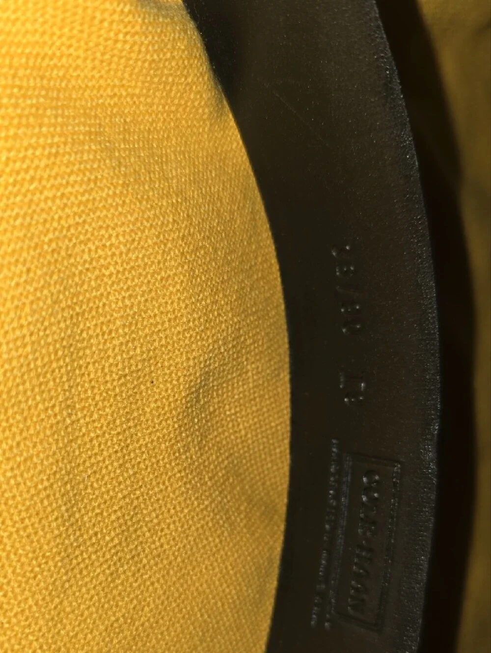 Cole Haan Black Leather Belt with Silver Buckle - Classic